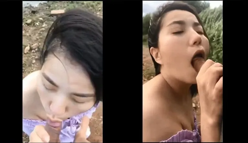 Gấu bj cho người tình bên bờ sông